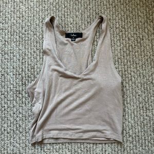 Lulu’s crop too small tan